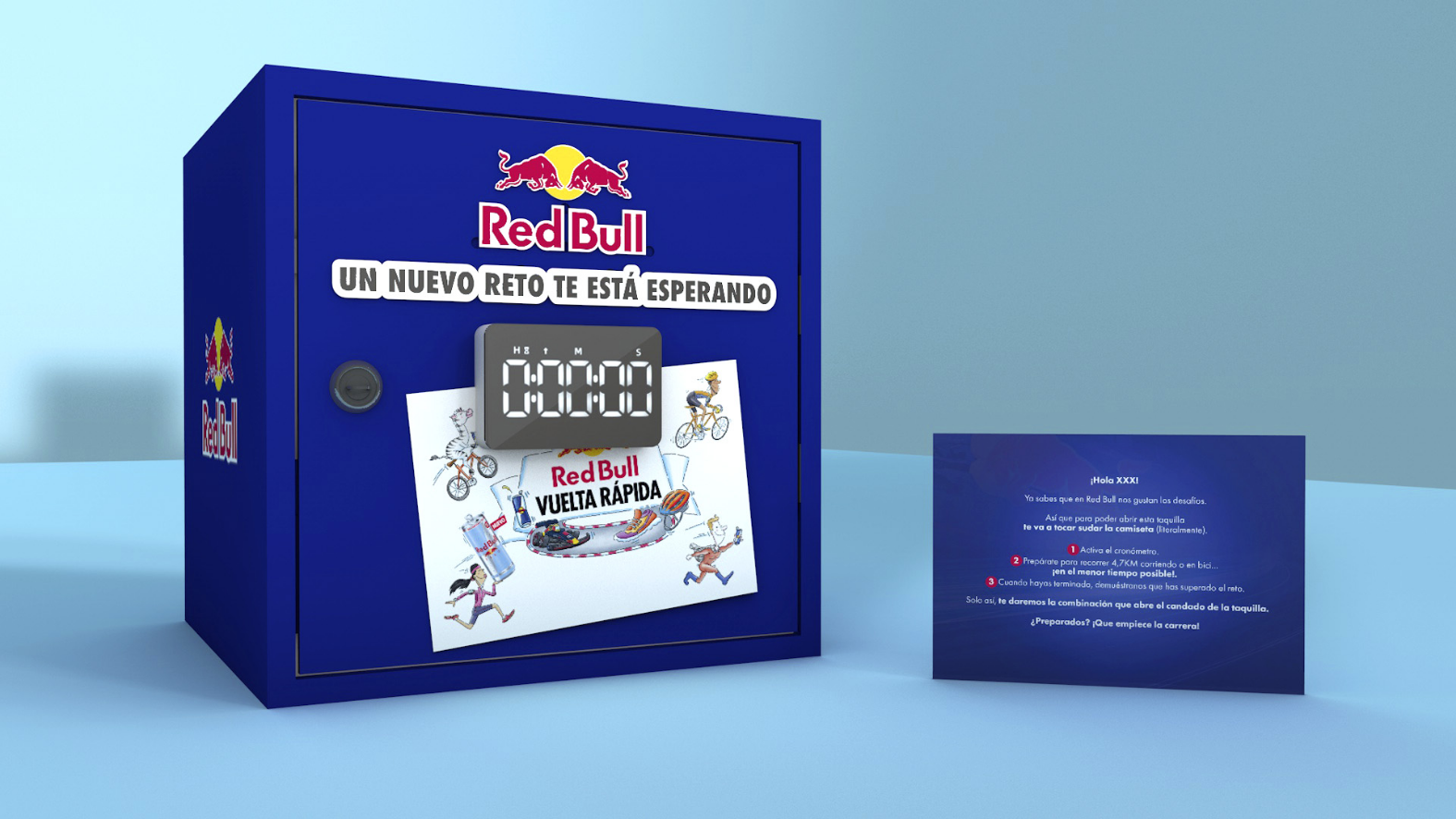 Caja vuelta rápida redbull